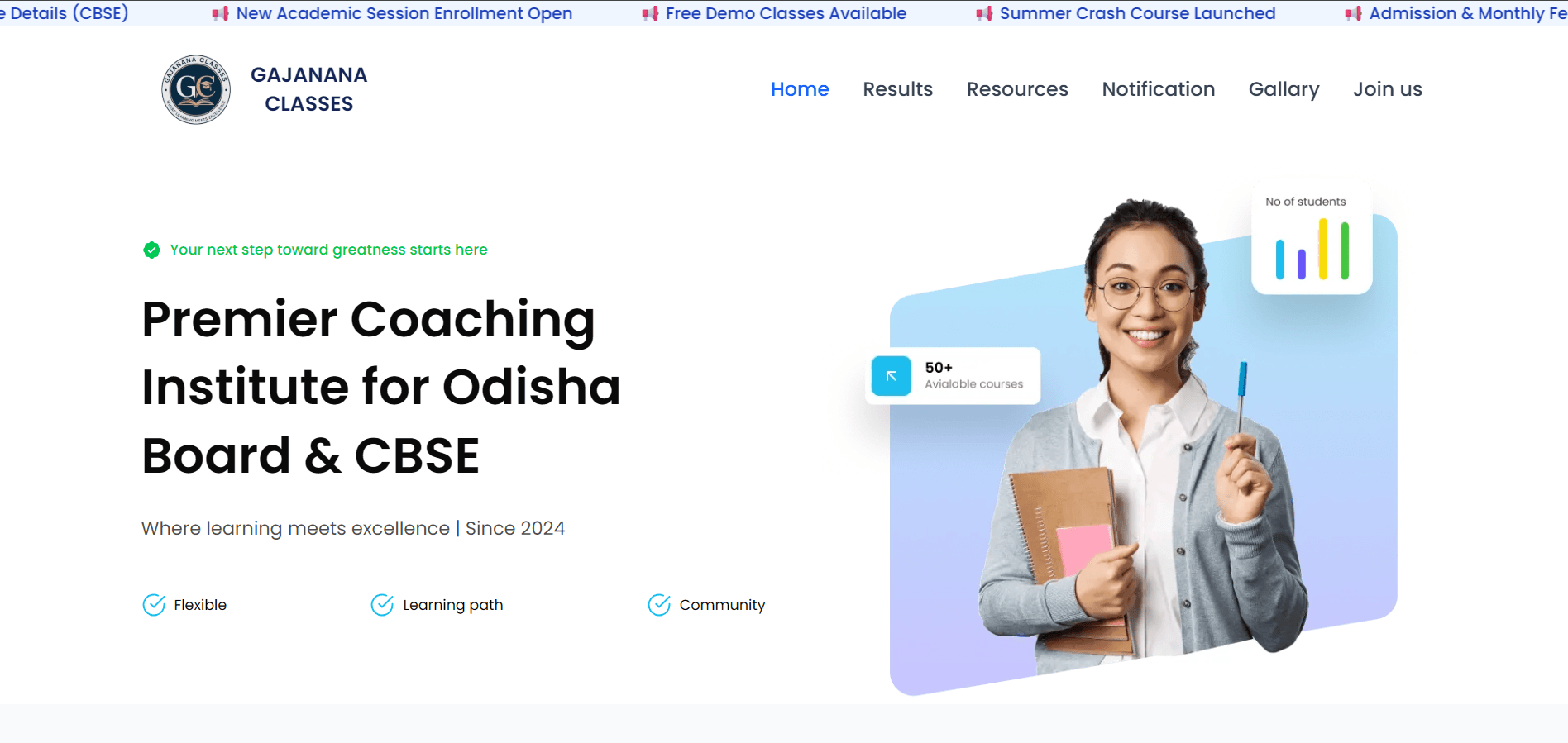 Coaching Website for my client screenshot